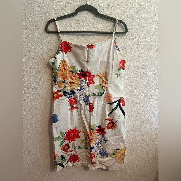 CDC Petite White Floral Summer Dress Size 12 - Picture 8 of 9